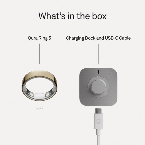 Умное кольцо Oura Ring 5 (размер 8), золотой/Gold в Подольске