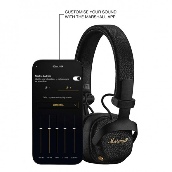 Беспроводные наушники Marshall Milton ANC, Black в Подольске