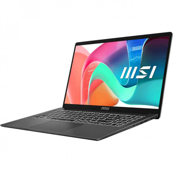 Ноутбук MSI Modern 15 F1MXG-1280RU (15.6&amp;quot;, IPS, Intel Core 7 150U, 10 ядер, 16 ГБ DDR5, SSD 512 ГБ, Intel Iris Xe Graphics, Windows 11), чёрный в Подольске