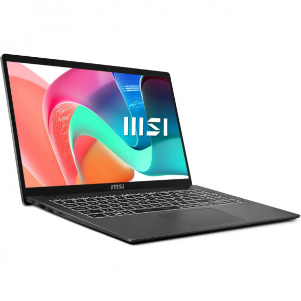 Ноутбук MSI Modern 15 F1MXG-1281RU (15.6&amp;quot;, IPS, Intel Core 5 120U, 10 ядер, 16 ГБ DDR5, SSD 512 ГБ, Intel Iris Xe Graphics, Windows 11), чёрный в Подольске