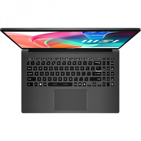 Ноутбук MSI Modern 15 F1MXG-1281RU (15.6&amp;quot;, IPS, Intel Core 5 120U, 10 ядер, 16 ГБ DDR5, SSD 512 ГБ, Intel Iris Xe Graphics, Windows 11), чёрный в Подольске