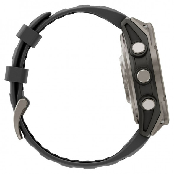 Умные часы Garmin Fenix 8 PRO, 51 мм, AMOLED, Sapphire, Titanium with Graphite/Black Silicone Band 010-03199-10 в Подольске