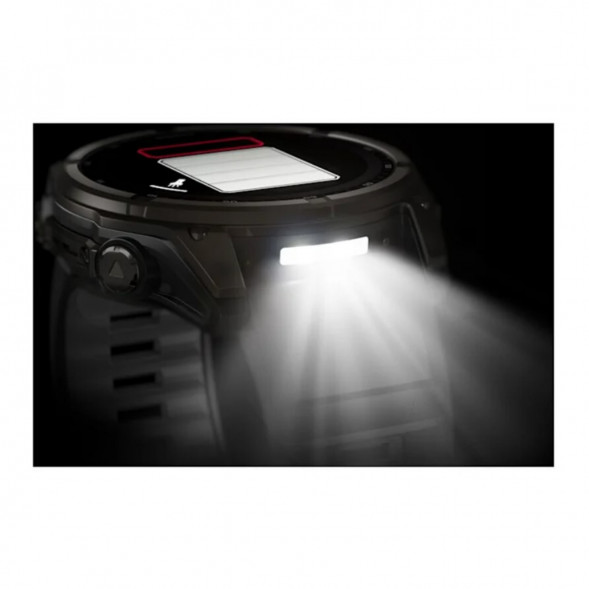 Умные часы Garmin Fenix 8, 51 мм, Solar, Sapphire Carbon Gray DLC Titanium with Black/Pebble Gray Silicone 010-02907-10 в Подольске