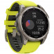 Умные часы Garmin Fenix 8, 51 мм, Solar, Sapphire Titanium with AMP Yellow/Graphite Silicone Band 010-02907-20 в Подольске