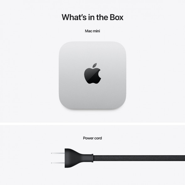Компьютер Apple Mac mini M4 2024 (MU9E3) (10 Core GPU, 16ГБ, 512ГБ SSD, Apple, macOS), серебристый в Подольске