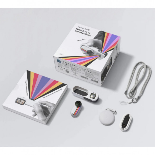 Экшн-камера Insta360 Go 3S Retro Bundle Special Edition 64ГБ, White в Подольске