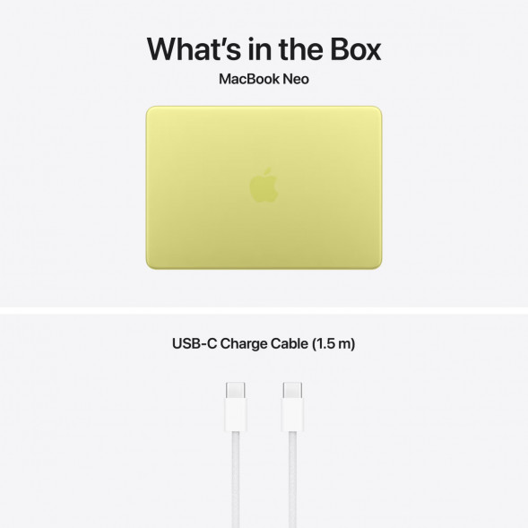 Ноутбук Apple MacBook Neo MHFE4 (A18 Pro 5-Core GPU, 8/512GB), Желтый/Citrus в Подольске
